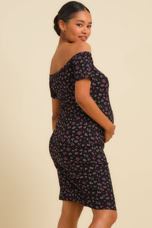 Έξωμο φόρεμα εγκυμοσύνης -  - soonMAMA - Η σωστή προσθήκη στην κομψή και άνετη εγκυμοσύνη! - Παλτά για έγκυες