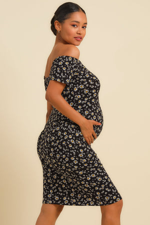 Έξωμο φόρεμα εγκυμοσύνης -  - soonMAMA - Η σωστή προσθήκη στην κομψή και άνετη εγκυμοσύνη! - Παλτά για έγκυες