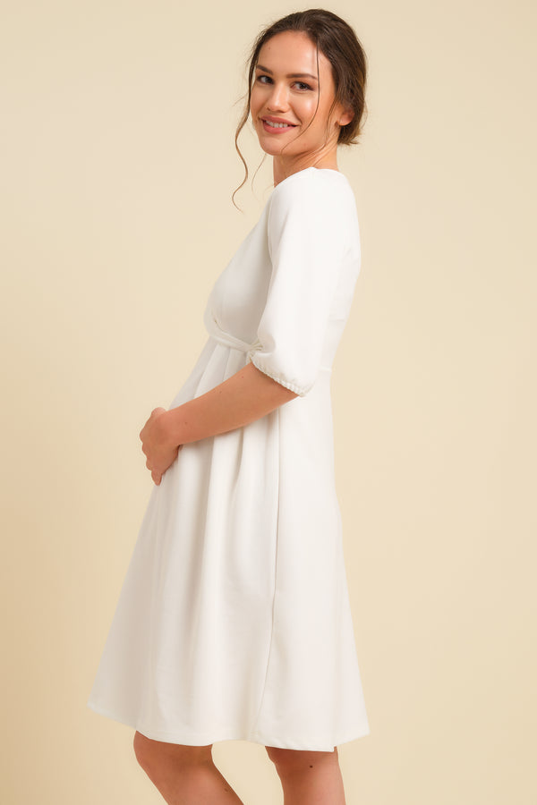 Φόρεμα εγκυμοσύνης και θηλασμού με κόμπο -  - soonMAMA - Η σωστή προσθήκη στην κομψή και άνετη εγκυμοσύνη! - Παλτά για έγκυες
