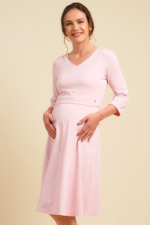 Βαμβακερό φόρεμα εγκυμοσύνης και θηλασμού - Φόρεμα - soonMAMA - Η σωστή προσθήκη στην κομψή και άνετη εγκυμοσύνη! - Παλτά για έγκυες