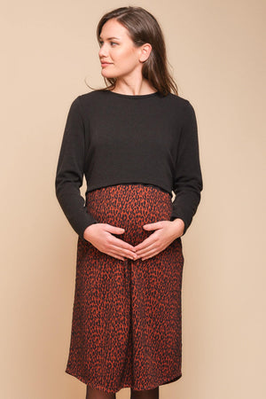 Φόρεμα εγκυμοσύνης και θηλασμού με πουλόβερ - Φόρεμα - soonMAMA - Η σωστή προσθήκη στην κομψή και άνετη εγκυμοσύνη! - Παλτά για έγκυες