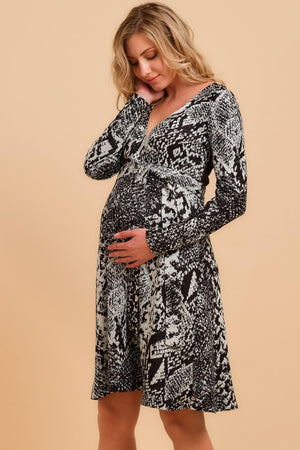 Φόρεμα εγκυμοσύνης και θηλασμού με που ανοίγει - Φόρεμα - soonMAMA - Η σωστή προσθήκη στην κομψή και άνετη εγκυμοσύνη! - Παλτά για έγκυες