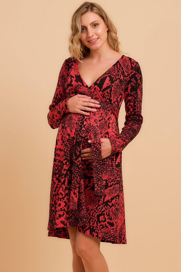 Φόρεμα εγκυμοσύνης και θηλασμού με που ανοίγει - Φόρεμα - soonMAMA - Η σωστή προσθήκη στην κομψή και άνετη εγκυμοσύνη! - Παλτά για έγκυες