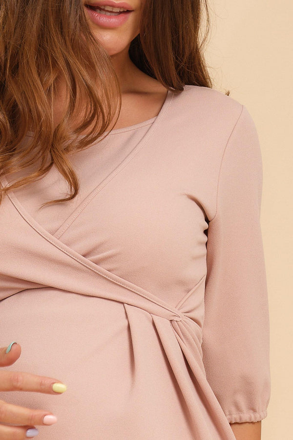 Φόρεμα εγκυμοσύνης και θηλασμού με κόμπο - Φόρεμα - soonMAMA - Η σωστή προσθήκη στην κομψή και άνετη εγκυμοσύνη! - Παλτά για έγκυες