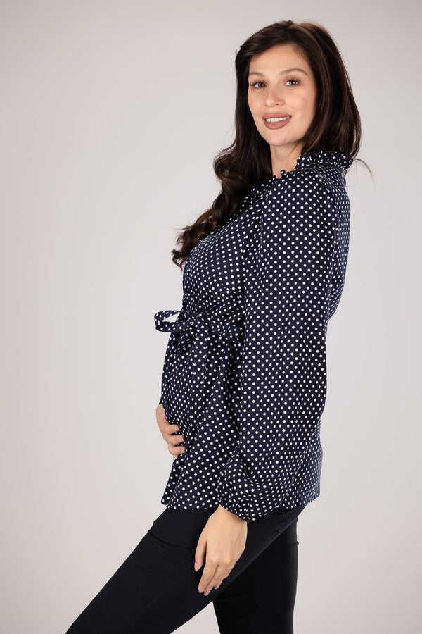 Памучна риза за бременни и кърмещи -  - soonMAMA - Η σωστή προσθήκη στην κομψή και άνετη εγκυμοσύνη! - Παλτά για έγκυες