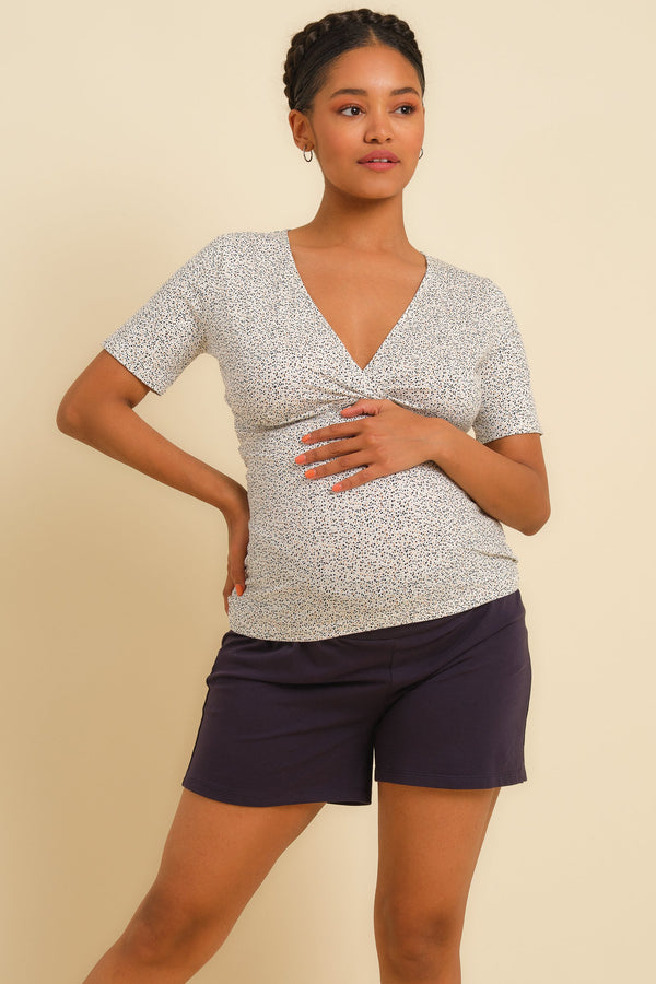Βαμβακερή πιτζάμα εγκυμοσύνης και θηλασμού - Clothing - soonMAMA - Η σωστή προσθήκη στην κομψή και άνετη εγκυμοσύνη! - Παλτά για έγκυες