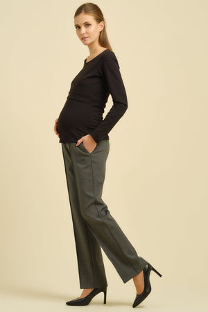 Κομψό παντελόνι εγκυμοσύνης - Pants - soonMAMA - Η σωστή προσθήκη στην κομψή και άνετη εγκυμοσύνη! - Παλτά για έγκυες