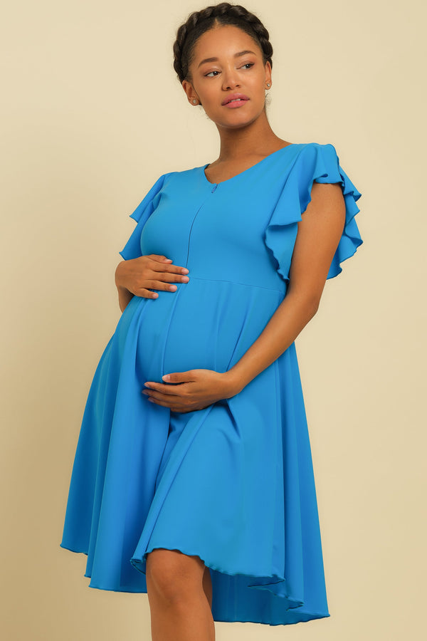 Αεράτο φόρεμα εγκυμοσύνης και θηλασμού - Clothing - soonMAMA - Η σωστή προσθήκη στην κομψή και άνετη εγκυμοσύνη! - Παλτά για έγκυες