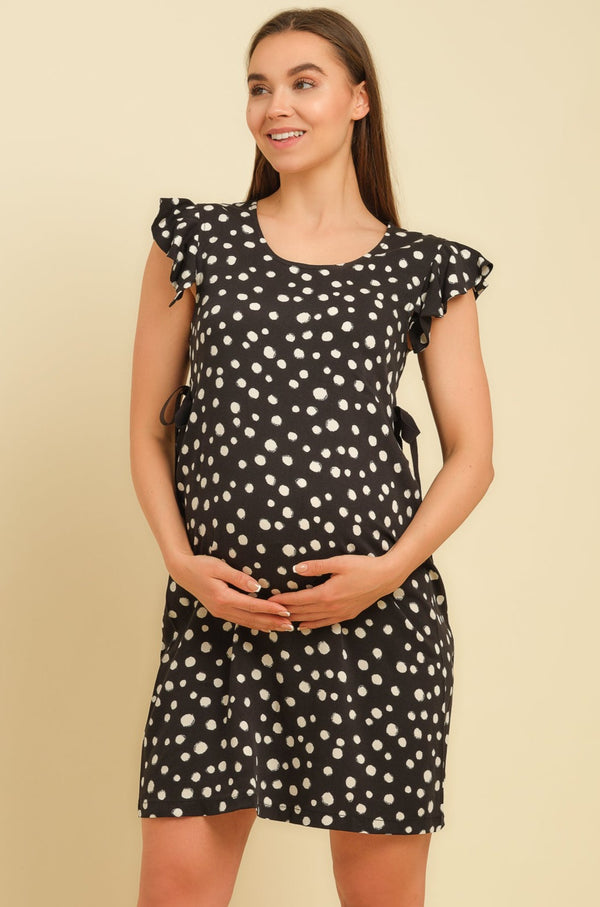 Φόρεμα εγκυμοσύνης με μανίκια φτερά - Clothing - soonMAMA - Η σωστή προσθήκη στην κομψή και άνετη εγκυμοσύνη! - Παλτά για έγκυες