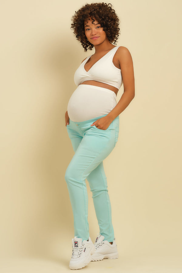 Εφαρμοστό παντελόνι εγκυμοσύνης -  - soonMAMA - Η σωστή προσθήκη στην κομψή και άνετη εγκυμοσύνη! - Παλτά για έγκυες