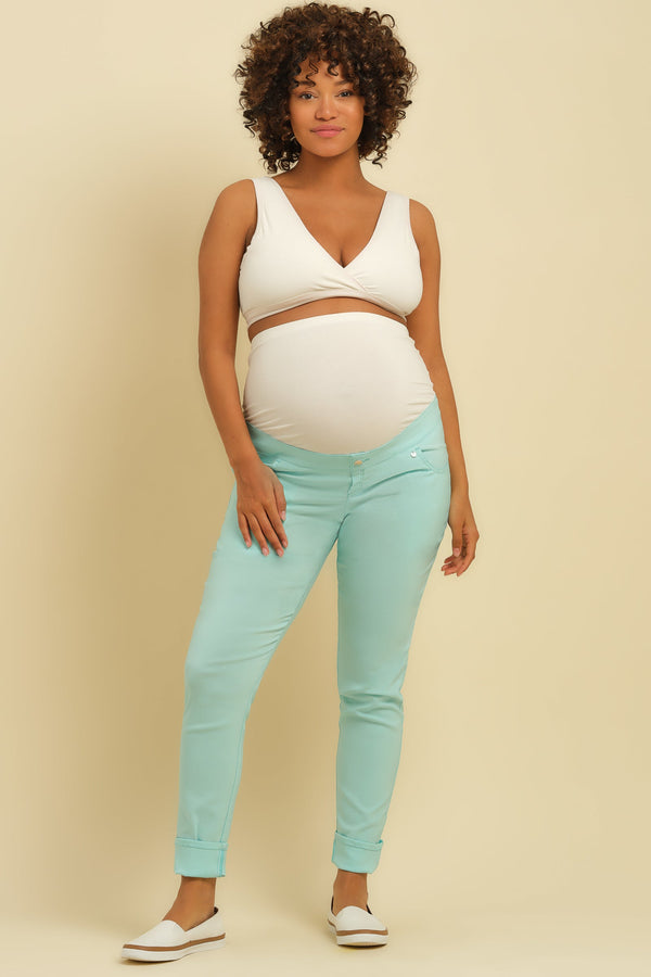 Εφαρμοστό παντελόνι εγκυμοσύνης -  - soonMAMA - Η σωστή προσθήκη στην κομψή και άνετη εγκυμοσύνη! - Παλτά για έγκυες