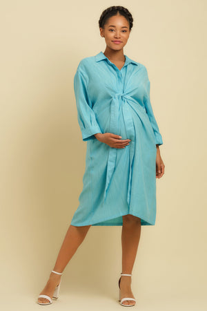 Σεμιζιέ φόρεμα εγκυμοσύνης και θηλασμού -  - soonMAMA - Η σωστή προσθήκη στην κομψή και άνετη εγκυμοσύνη! - Παλτά για έγκυες