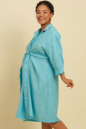 Σεμιζιέ φόρεμα εγκυμοσύνης και θηλασμού -  - soonMAMA - Η σωστή προσθήκη στην κομψή και άνετη εγκυμοσύνη! - Παλτά για έγκυες