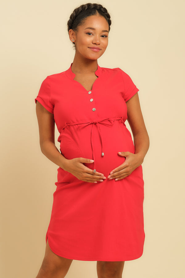 Ελαστικό φόρεμα εγκυμοσύνης και θηλασμού - Φόρεμα - soonMAMA - Η σωστή προσθήκη στην κομψή και άνετη εγκυμοσύνη! - Παλτά για έγκυες