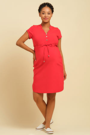 Ελαστικό φόρεμα εγκυμοσύνης και θηλασμού - Φόρεμα - soonMAMA - Η σωστή προσθήκη στην κομψή και άνετη εγκυμοσύνη! - Παλτά για έγκυες