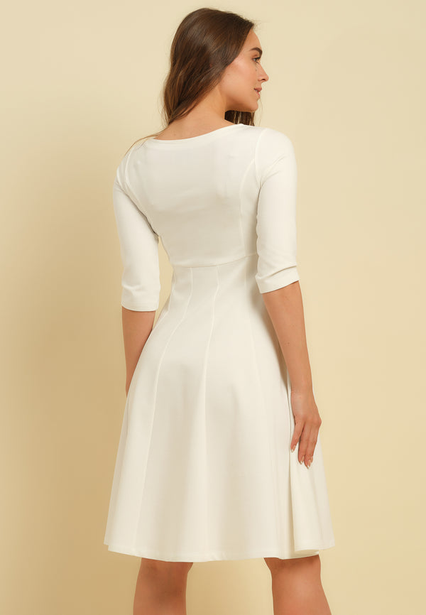 Βραδινό λευκό φόρεμα εγκυμοσύνης και θηλασμού - Φόρεμα - soonMAMA - Η σωστή προσθήκη στην κομψή και άνετη εγκυμοσύνη! - Παλτά για έγκυες