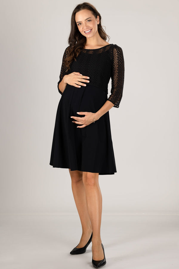 Φόρεμα εγκυμοσύνη και θηλασμού με δαντέλα -  - soonMAMA - Η σωστή προσθήκη στην κομψή και άνετη εγκυμοσύνη! - Παλτά για έγκυες