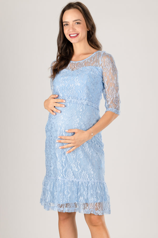 Επίσημο δαντελένιο φόρεμα εγκυμοσύνης και θηλασμού - Φόρεμα - soonMAMA - Η σωστή προσθήκη στην κομψή και άνετη εγκυμοσύνη! - Παλτά για έγκυες