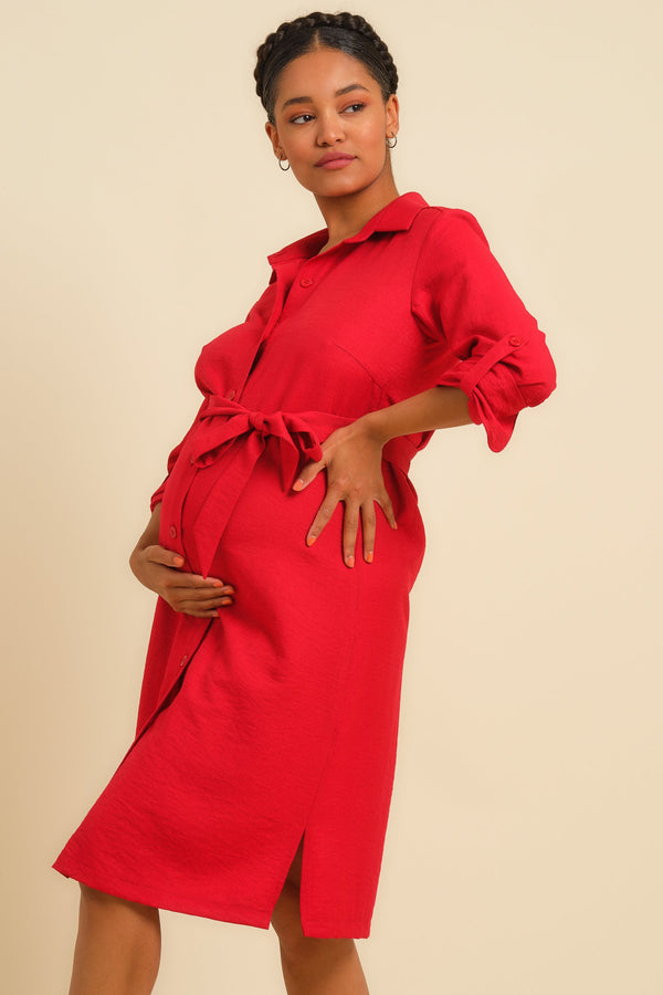 Σεμιζιέ φόρεμα εγκυμοσύνης και Θηλασμού -  - soonMAMA - Η σωστή προσθήκη στην κομψή και άνετη εγκυμοσύνη! - Παλτά για έγκυες